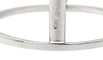 Bague 53 Bague graphique en or blanc 18 carats et diamants 58 Facettes 578818RV