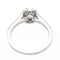 Bague 53 Bague solitaire en or blanc 18 carats et diamants 58 Facettes 578820RV