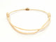 Bracelet Bracelet cordon en or rose 18 carats avec diamant 58 Facettes 578884RV