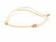 Bracelet Bracelet cordon en or rose 18 carats avec diamant 58 Facettes 578884RV