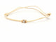 Bracelet Bracelet cordon en or rose 18 carats avec diamant 58 Facettes 578884RV