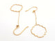 Boucles d'oreilles Boucles d’oreilles pendantes Transparence en or rose 18 carats 58 Facettes 578896RV
