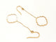 Boucles d'oreilles Boucles d’oreilles pendantes Transparence en or rose 18 carats 58 Facettes 578896RV