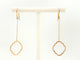 Boucles d'oreilles Boucles d’oreilles pendantes Transparence en or rose 18 carats 58 Facettes 578896RV
