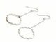 Boucles d'oreilles Transparence - Boucles d’oreilles pendantes en or blanc 18 carats 58 Facettes 578897RV