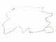 Collier Collier Transparence - Motif graphique en or blanc 18 carats 58 Facettes 578905RV