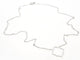 Collier Collier Transparence - Motif graphique en or blanc 18 carats 58 Facettes 578905RV