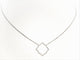 Collier Collier Transparence - Motif graphique en or blanc 18 carats 58 Facettes 578905RV