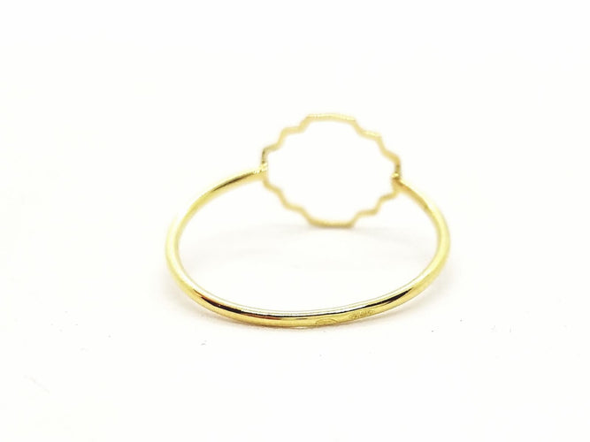Bague 53 Bague Transparence en or jaune 18 carats 58 Facettes 578910RV