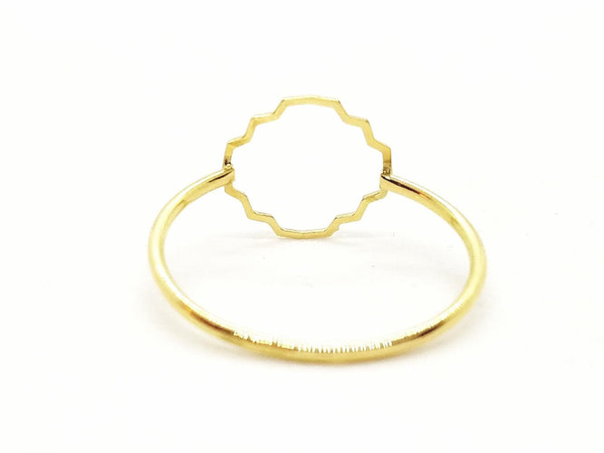 Bague 53 Bague Transparence en or jaune 18 carats 58 Facettes 578910RV