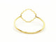 Bague 53 Bague Transparence en or jaune 18 carats 58 Facettes 578910RV