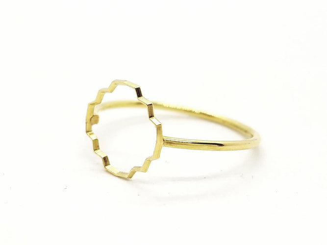 Bague 53 Bague Transparence en or jaune 18 carats 58 Facettes 578910RV