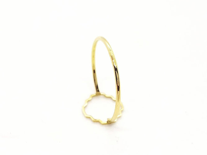 Bague 53 Bague Transparence en or jaune 18 carats 58 Facettes 578910RV