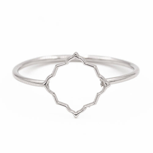 Bague 53 Bague Transparence en or blanc 18 carats 58 Facettes 578919RV