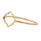Bague 53 Transparence - Bague motif graphique en or rose 58 Facettes 578920RV