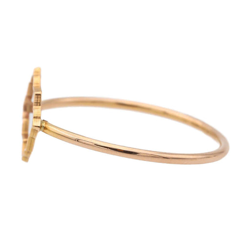 Bague 53 Transparence - Bague motif graphique en or rose 58 Facettes 578920RV
