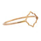 Bague 53 Transparence - Bague motif graphique en or rose 58 Facettes 578920RV