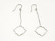 Boucles d'oreilles Boucles d'oreilles Transparence pendantes en or blanc 18 carats 58 Facettes 578947RV