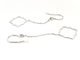 Boucles d'oreilles Boucles d'oreilles Transparence pendantes en or blanc 18 carats 58 Facettes 578947RV