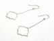 Boucles d'oreilles Boucles d'oreilles Transparence pendantes en or blanc 18 carats 58 Facettes 578947RV