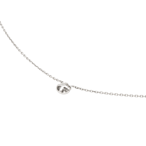 Collier Collier en or blanc 18 carats avec diamant taille brillant 58 Facettes 579047RV