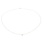 Collier Collier en or blanc 18 carats avec diamant taille brillant 0,012 ct 58 Facettes 579081RV