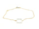 Bracelet Bracelet graphique en or blanc et or rose 18 carats serti de diamants 58 Facettes 579170RV