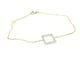 Bracelet Bracelet graphique en or blanc et or rose 18 carats serti de diamants 58 Facettes 579170RV