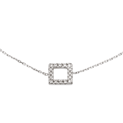 Bracelet Bracelet graphique en or blanc 18 carats et diamants 58 Facettes 579173RV