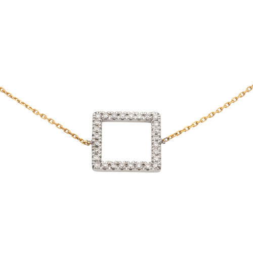 Bracelet Bracelet graphique en or blanc et rose 18 carats avec diamants 58 Facettes 579176RV