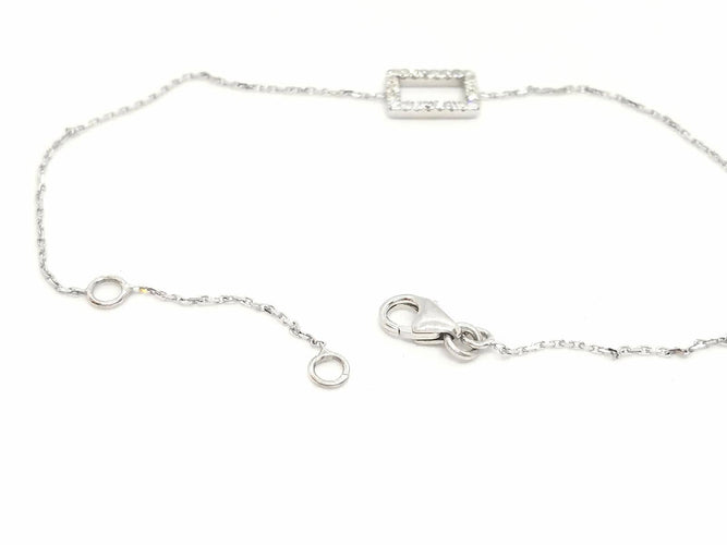 Bracelet Bracelet en or blanc 18 carats serti de diamants 58 Facettes 579196RV