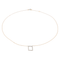 Collier Collier graphique motif rectangle en or blanc et or rose 18 carats diamants 58 Facettes 579205RV