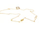 Collier Collier motif carré en or rose 18 carats et diamants noirs 58 Facettes 579210RV