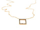 Collier Collier motif carré en or rose 18 carats et diamants noirs 58 Facettes 579210RV