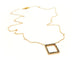 Collier Collier motif carré en or rose 18 carats et diamants noirs 58 Facettes 579210RV