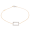 Bracelet Bracelet graphique en or rose et or blanc 18 carats serti de diamants 58 Facettes 579213RV