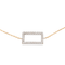 Bracelet Bracelet graphique en or rose et or blanc 18 carats serti de diamants 58 Facettes 579213RV
