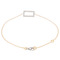 Bracelet Bracelet graphique en or rose et or blanc 18 carats, diamants 58 Facettes 579214RV