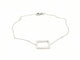 Bracelet Bracelet graphique en or blanc 18 carats et diamants 58 Facettes 579217RV