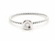 Bague 54 Bague en or blanc 18 carats avec diamant brillant 0,03 ct 58 Facettes 579277RV
