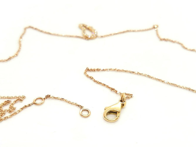 Collier Collier aile d’ange en or rose 18 carats et diamants 58 Facettes 579299RV