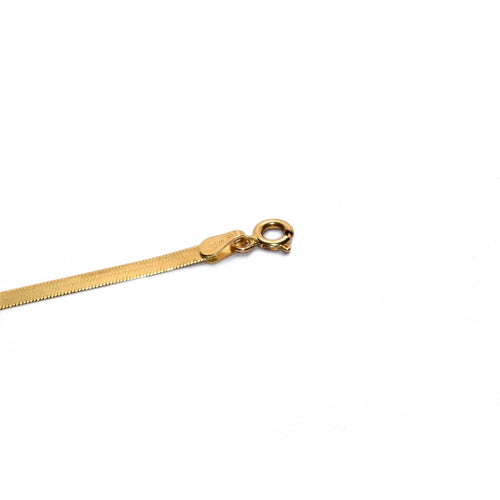 Collier Collier maille snake plate en or jaune 18 carats 58 Facettes HG00OG01BABOH