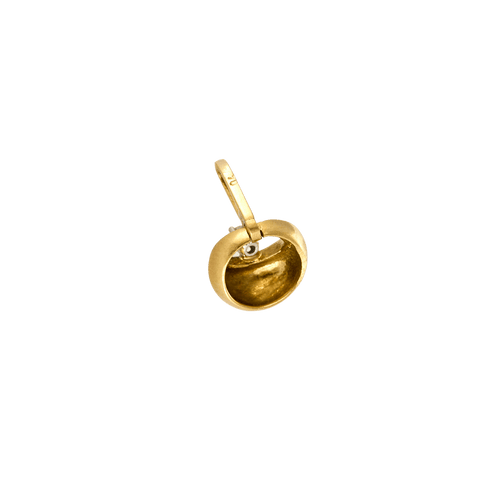 Pendentif Pendentif solitaire en or jaune 18 carats et diamant 0,05 ct 58 Facettes BO/240014 RIV