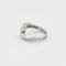 Bague 54 Bague jonc or gris 2 diamants 58 Facettes GU61