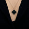 Collier VAN CLEEF & ARPELS - Magic Alhambra - Sautoir or blanc et onyx 58 Facettes DV0830-15