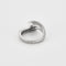 Bague 54 Bague jonc or gris 2 diamants 58 Facettes GU61