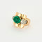 MELLERIO DITS MELLER - Bague Tank Or Jaune, Diamants, Emeraude 58 Facettes