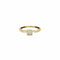 Bague 52 Bague motif floral en or jaune 18 carats et diamants 58 Facettes BO/230037/