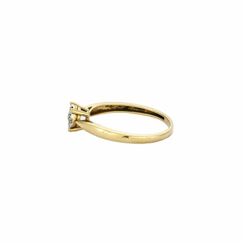 Bague 52 Bague motif floral en or jaune 18 carats et diamants 58 Facettes BO/230037/