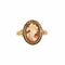 Bague 56 Bague camée sur agathe en or jaune 58 Facettes BO/230124